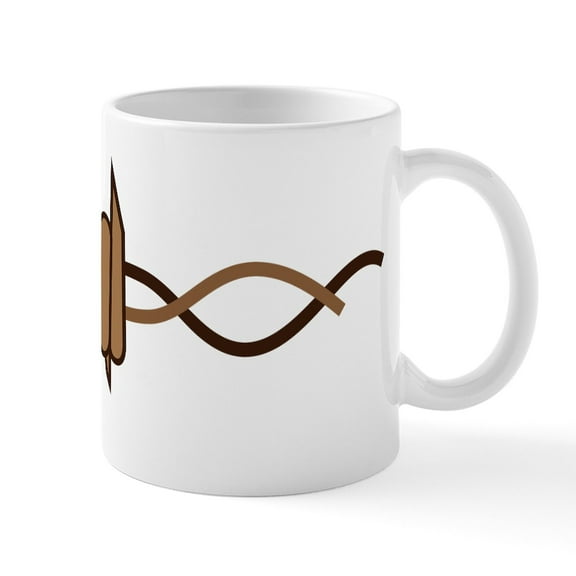 CafePress - Barbed Wire Mug - 11 oz Ceramic Mug - Novelty Coffee Tea Cup