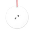 thumbnail image 1 of CafePress - Barbell -  Round Wood Ornament 4", 1 of 2