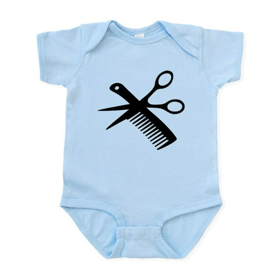 CafePress - Barber Scissors Hairdresser Infant Bodysuit - Baby Light Bodysuit, Size Newborn - 24 Months
