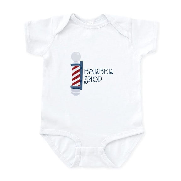 CafePress - Barber Shop Body Suit - Baby Light Bodysuit, Size Newborn - 24 Months