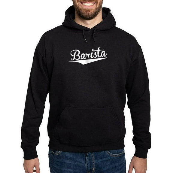 CafePress - Barista, Retro, Hoodie - Pullover Hoodie, Classic, Comfortable Hooded Sweatshirt