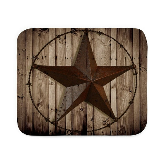 CafePress - Barn Wood Texas Star - Sherpa Fleece Throw Blanket 60" x 50"