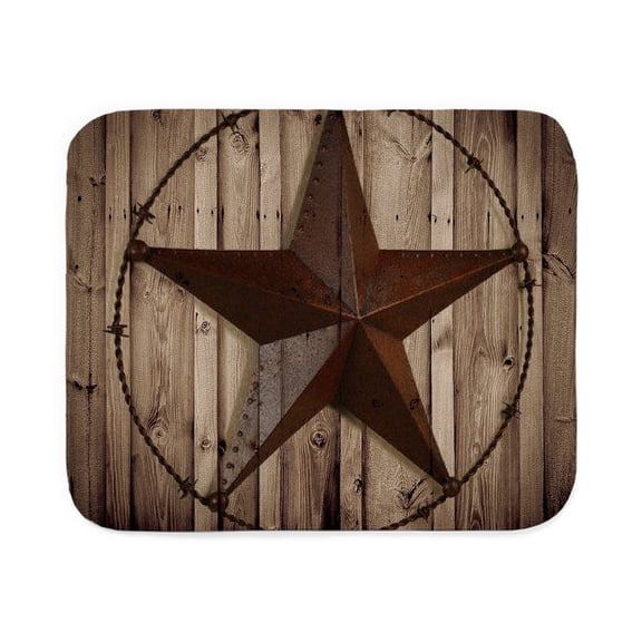 CafePress - Barnwood Texas Star - Sherpa Fleece Throw Blanket 60" x 50"