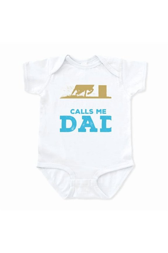 - Barrel Racing Dad My Favorite Barrel Racer Calls M - Cute Infant Baby Bodysuit Romper