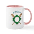thumbnail image 1 of CafePress - Baseball Batter Mugs - 11 oz Ceramic Mug - Novelty Coffee Tea Cup, 1 of 6