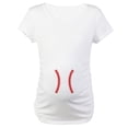 thumbnail image 1 of CafePress - Baseball Belly Maternity T Shirt - Cotton Maternity T-shirt, Cute & Funny Pregnancy Tee, 1 of 4