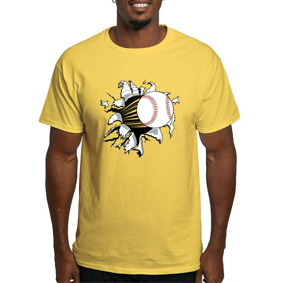 CafePress - Baseball Burster Light T Shirt - Men's Classic Graphic T-Shirt