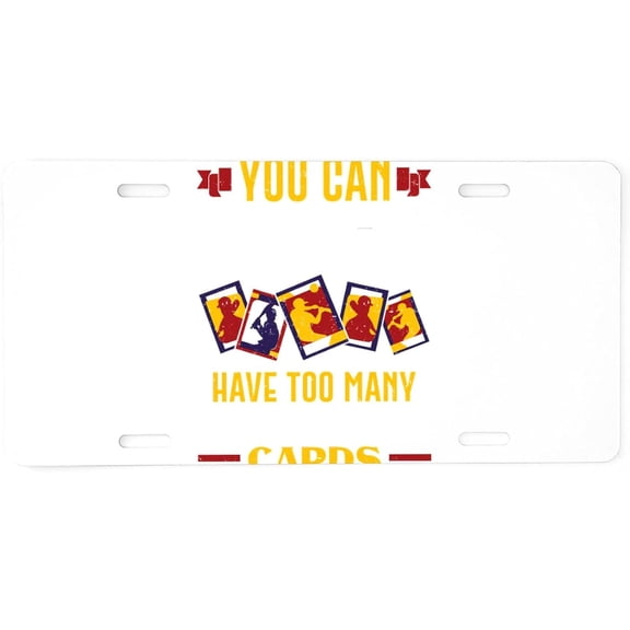 CafePress Baseball Card Collector Nev Aluminum License Plate, Front License Plate, Vanity Tag