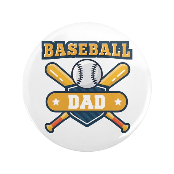 CafePress - Baseball Dad 3.5 Button - 3.5" Button