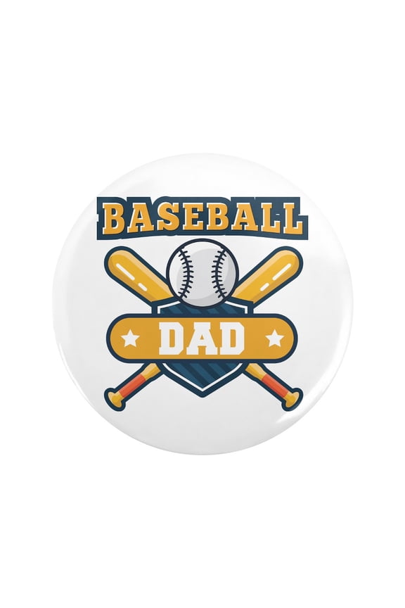 - Baseball Dad 3.5 Button - 3.5" Button