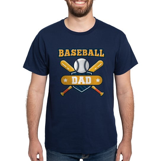 CafePress - Baseball Dad T Shirt - Men's Classic Cotton T-Shirts