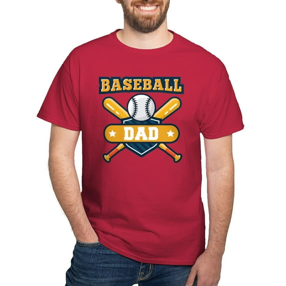CafePress - Baseball Dad T Shirt - Men's Classic Graphic Cotton T-Shirt