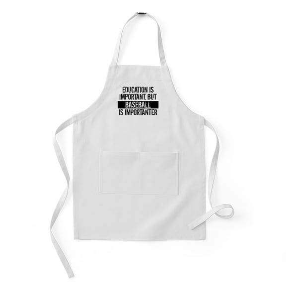 CafePress - Baseball Is Importanter - Kids Apron