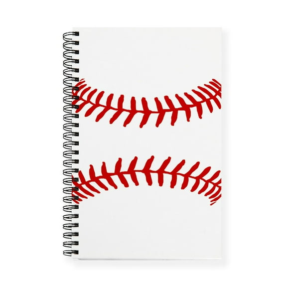 CafePress - Baseball Laces Square - Spiral Bound Journal Notebook, Personal Diary Graph