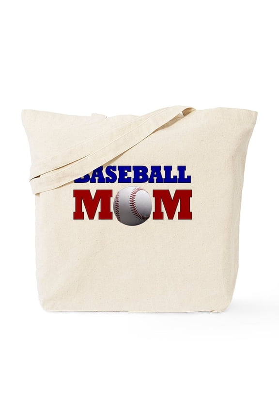 - Baseball Mom: Tote Bag - Unisex Canvas Tote Bag, Beige, 1-Piece