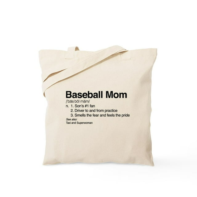 CafePress - Baseball Mom Tote Bag - Unisex Canvas Tote Bag, Beige, 1-Piece