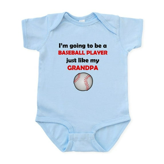 CafePress - Baseball Player Like My Grandpa Body Suit - Baby Light Bodysuit, Size Newborn - 24 Months