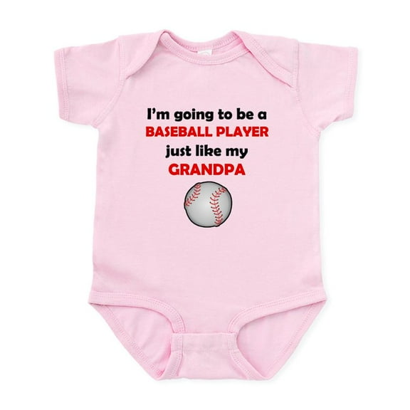 CafePress - Baseball Player Like My Grandpa Body Suit - Baby Light Bodysuit, Size Newborn - 24 Months