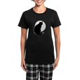 thumbnail image 1 of CafePress - Basic Black Cat Women's Dark Pajamas - Women's Short Sleeve Print T-Shirt and Pants Dark Cotton Pajama Set, 1 of 7