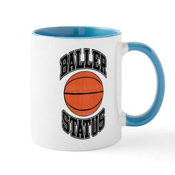 CafePress - Basketball Baller Status - 11 oz Ceramic Mug - Novelty Coffee Tea Cup