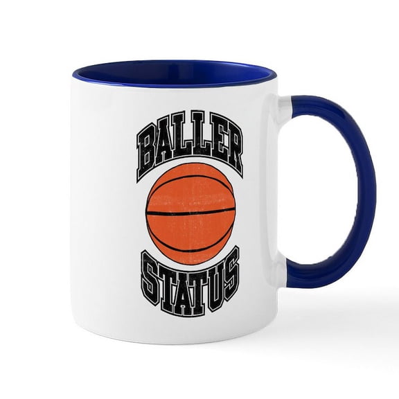 CafePress - Basketball Baller Status - 11 oz Ceramic Mug - Novelty Coffee Tea Cup