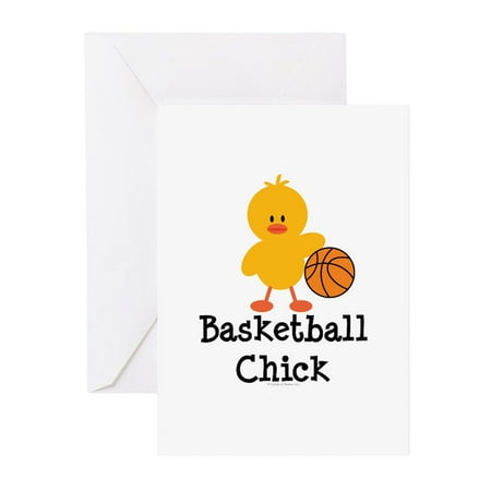 CafePress - Basketball Chick - Greeting Cards (Pk of 10) Glossy
