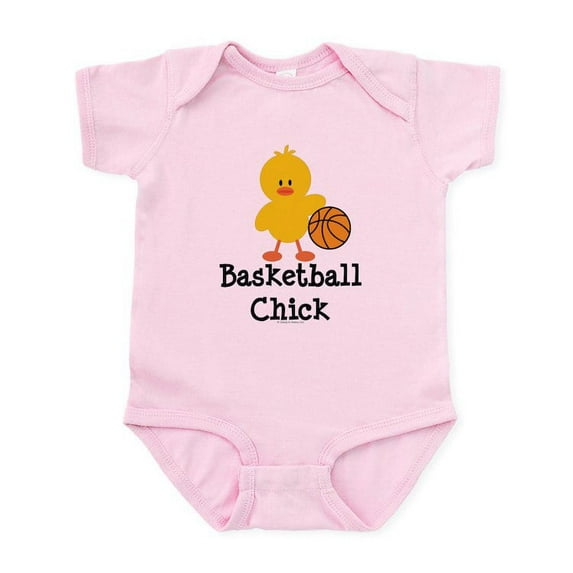 CafePress - Basketball Chick Infant Bodysuit - Baby Light Bodysuit, Size Newborn - 24 Months