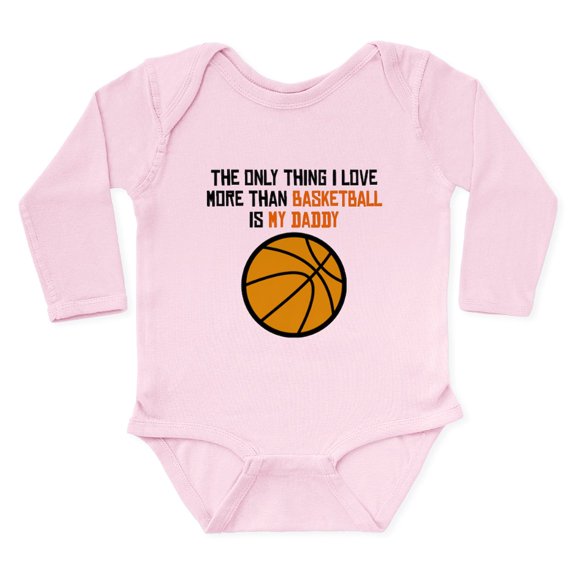 CafePress - Basketball Daddy Body Suit - Long Sleeve Cotton Baby Bodysuit
