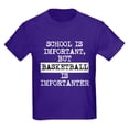 thumbnail image 1 of CafePress - Basketball Is Importanter T Shirt - Dark T-Shirt Kids XS-XL, 1 of 4