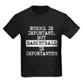 thumbnail image 1 of CafePress - Basketball Is Importanter T Shirt - Dark T-Shirt Kids XS-XL, 1 of 4