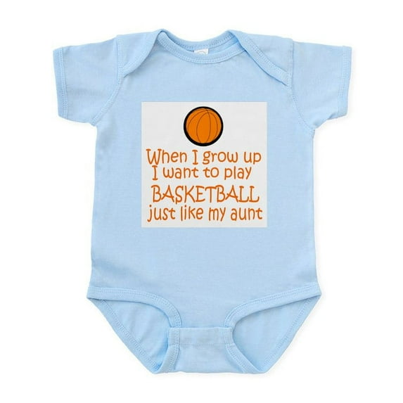 CafePress - Basketball...Just Like AUNT Infant Bodysuit - Baby Light Bodysuit, Size Newborn - 24 Months