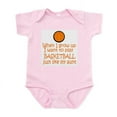 thumbnail image 1 of CafePress - Basketball...Just Like AUNT Infant Bodysuit - Baby Light Bodysuit, Size Newborn - 24 Months, 1 of 4