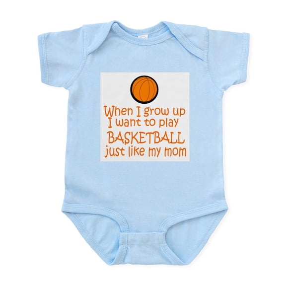 CafePress - Basketball...Just Like MOM Infant Bodysuit - Baby Light Bodysuit, Size Newborn - 24 Months