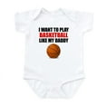 thumbnail image 1 of CafePress - Basketball Like My Daddy Body Suit - Baby Light Bodysuit, Size Newborn - 24 Months, 1 of 4