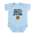 thumbnail image 1 of CafePress - Basketball Like My Mommy Body Suit - Baby Light Bodysuit, Size Newborn - 24 Months, 1 of 4