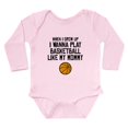 thumbnail image 1 of CafePress - Basketball Like My Mommy Body Suit - Long Sleeve Cotton Baby Bodysuit, 1 of 4