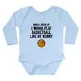 thumbnail image 1 of CafePress - Basketball Like My Mommy Body Suit - Long Sleeve Cotton Baby Bodysuit, 1 of 4