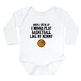thumbnail image 1 of CafePress - Basketball Like My Mommy Body Suit - Long Sleeve Cotton Baby Bodysuit, 1 of 4