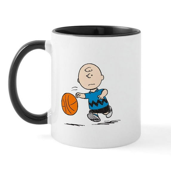 CafePress - Basketballer Brown Mug - 11 oz Ceramic Mug - Novelty Coffee Tea Cup