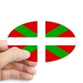 thumbnail image 1 of CafePress - Basque Flag Sticker - Sticker (Oval), 1 of 1