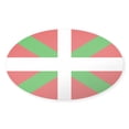 thumbnail image 1 of CafePress - Basque Flag Sticker - Sticker (Oval), 1 of 1