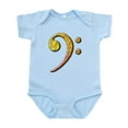 thumbnail image 1 of CafePress - Bass Clef 3 Infant Bodysuit - Baby Light Bodysuit, Size Newborn - 24 Months, 1 of 4