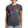 thumbnail image 1 of CafePress - Bass Clef Flower Women's Dark T Shirt - Women's Traditional Fit Dark T-Shirt, 1 of 4
