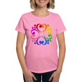 thumbnail image 1 of CafePress - Bass Clef Flower Women's Dark T Shirt - Women's Traditional Fit Dark T-Shirt, 1 of 4