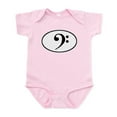thumbnail image 1 of CafePress - Bass Clef Infant Bodysuit - Baby Light Bodysuit, Size Newborn - 24 Months, 1 of 4