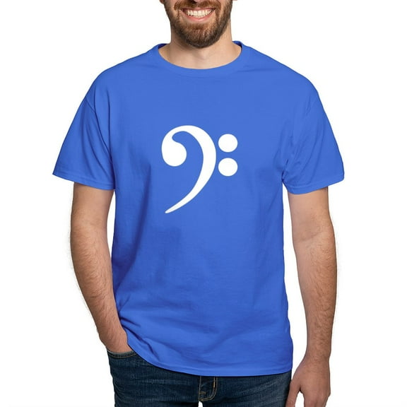 CafePress - Bass Clef T Shirt - Men's Classic Graphic Cotton T-Shirt