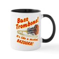 thumbnail image 1 of CafePress - Bass Trombone Musical Bazooka Mugs - 11 oz Ceramic Mug - Novelty Coffee Tea Cup, 1 of 4