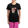 thumbnail image 1 of CafePress - Basset Heart Balloon Women's Dark Pajamas - Women's Short Sleeve Print T-Shirt and Pants Dark Cotton Pajama Set, 1 of 7
