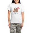 thumbnail image 1 of CafePress - Basset Heart Balloon Women's Light Pajamas - Women's Short Sleeve Print T-Shirt and Pants Light Cotton Pajama Set, 1 of 7