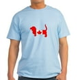thumbnail image 1 of CafePress - Basset Hound Canadian Flag T Shirt - Light T-Shirt - CP, 1 of 4
